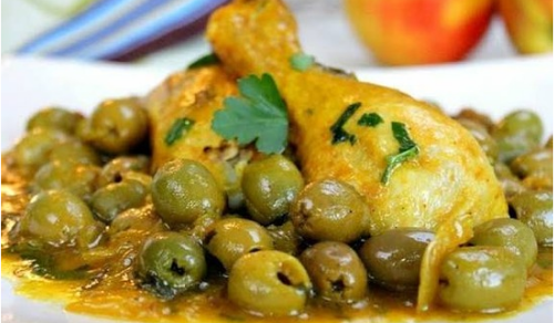 Poulet aux olives