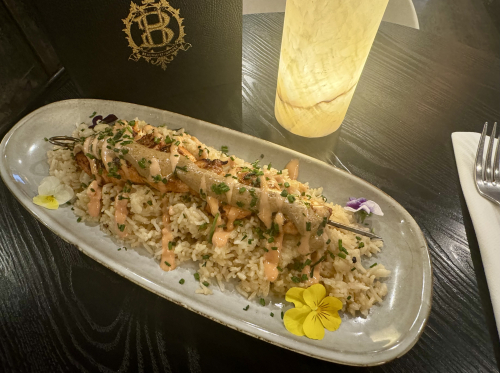 BROCHETTE DE POULET AU CURRY 