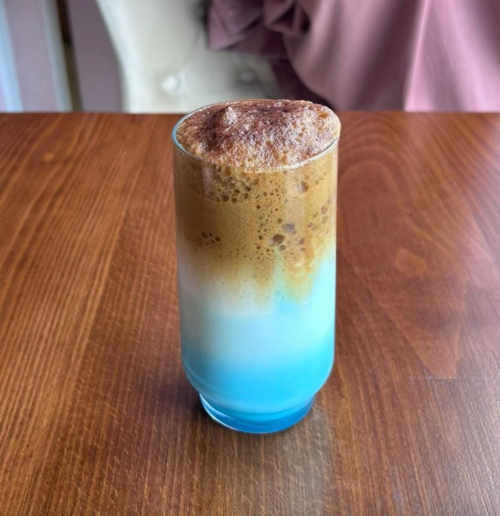 Bleu ice latté